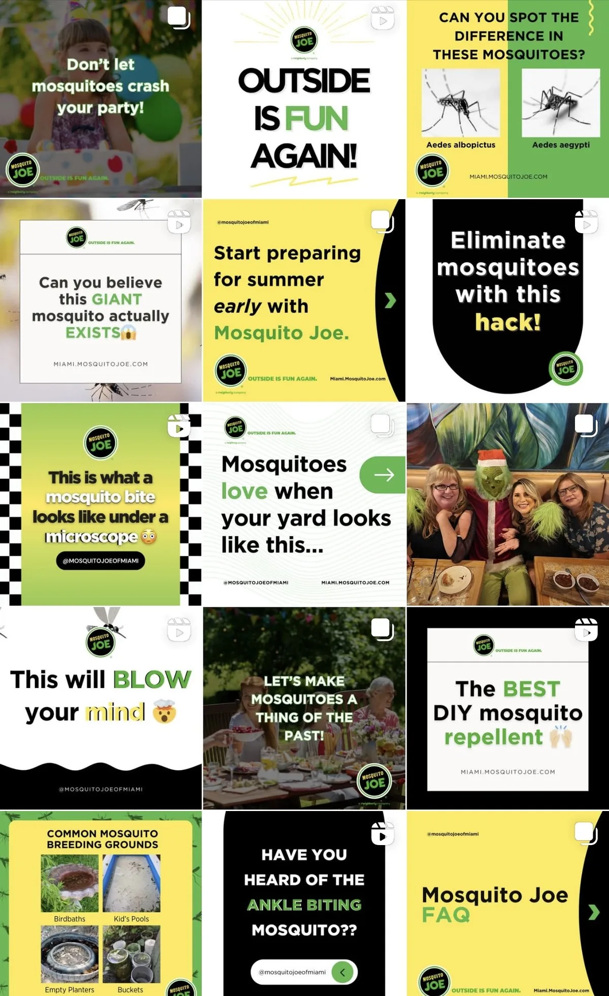 Seasonal and promotional posts in the feed