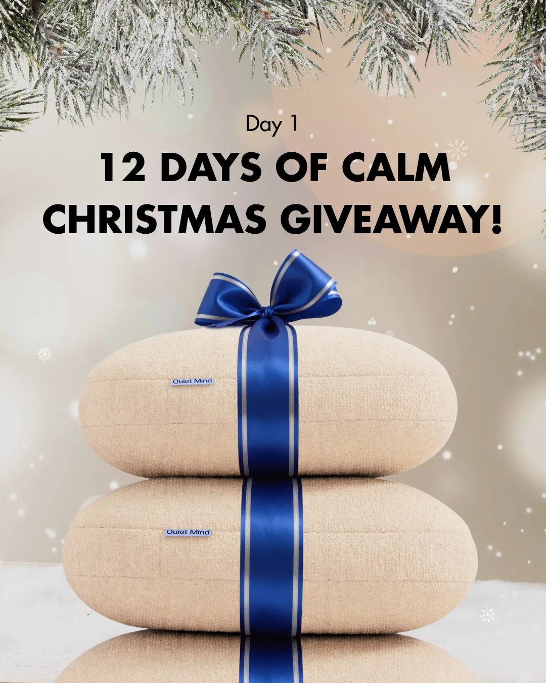 Day one of the 12 Days of Calm Christmas Giveaway