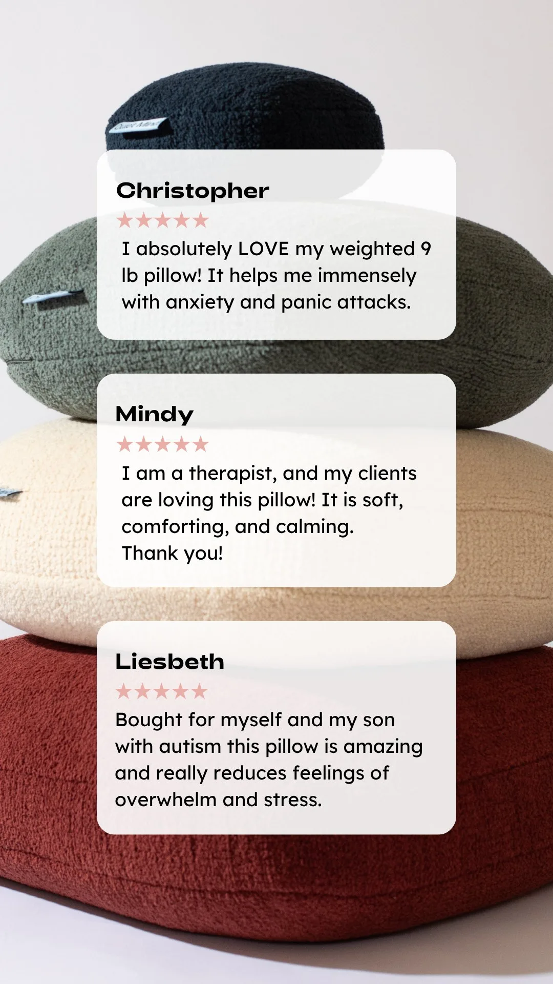 A story post showing customer reviews