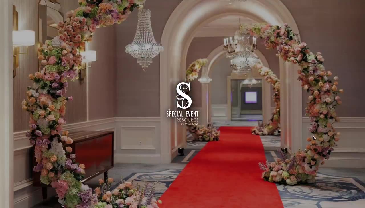 The redesigned Special Event Resource & Design Group website